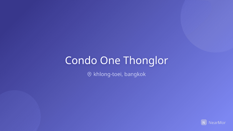 ภาพที่พัก คอนโด วัน ทองหล่อ